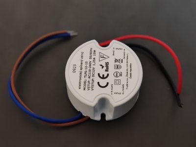 Napájecí zdroj 12V 15W IP67 do el.inst. krabičky